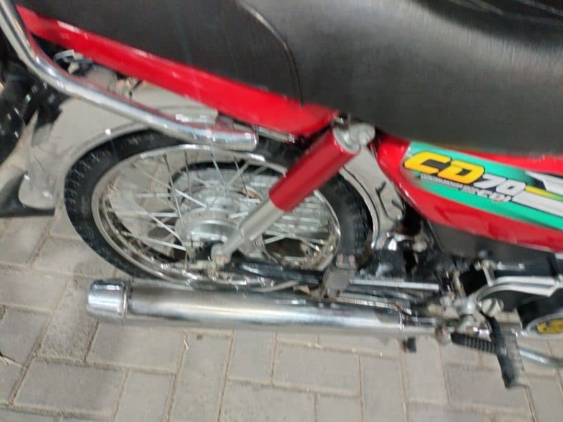 Honda CD70 model 2023 Rawalpindi number 03341511728 6