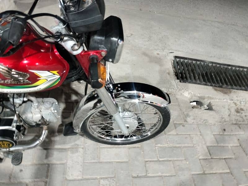 Honda CD70 model 2023 Rawalpindi number 03341511728 7