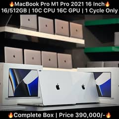 MacBook Pro M1 Pro 16 inch 16GB 512GB 2021 With Complete Box