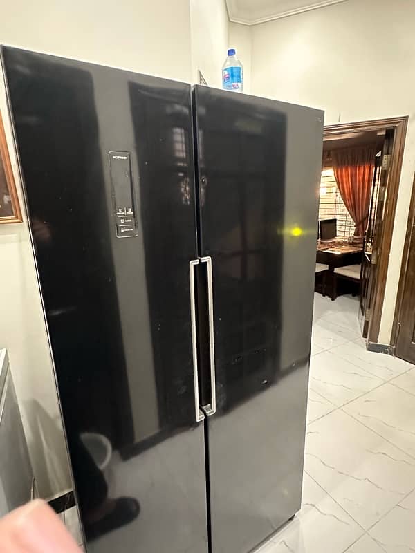 Black Double Door SWAN Refrigerator 7