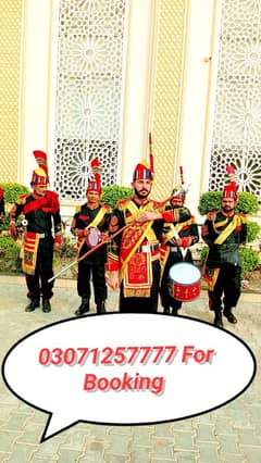 Fouji Band Party/Dhol for mendi & barat event/Pipe band/foji band baj