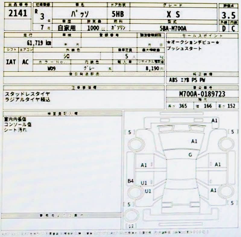 Toyota passo 2021 xs 3