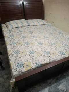 Solid Wood (Shesham) Bed Set.