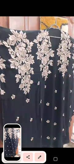 Golden embroidered abaya   almost new