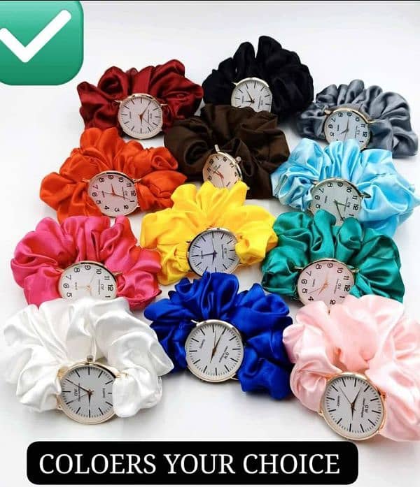 ladies scrunchie watches 1