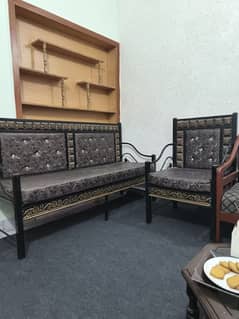 5 seater iron sofa set