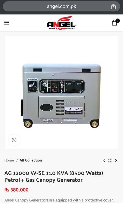 AG 12000 W-SE 11.0 ( KVA) 8500 WATTS GENERATOR 5