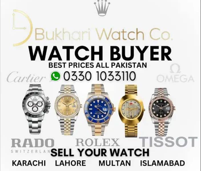 we buy Rolex omega Cartier brietling Chopard Gold diamond watch 0