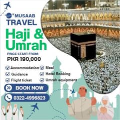 Umrah package, Hotel booking, Umrah, Airline Tickets, Tour and Travels