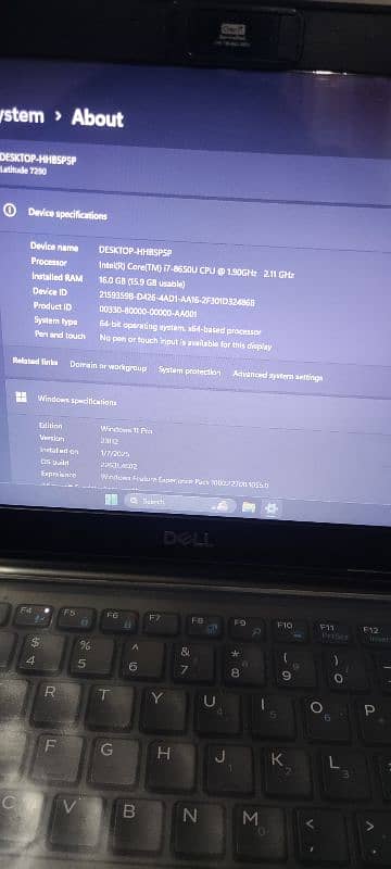 Dell 7290 Core i7 8th Generation 6