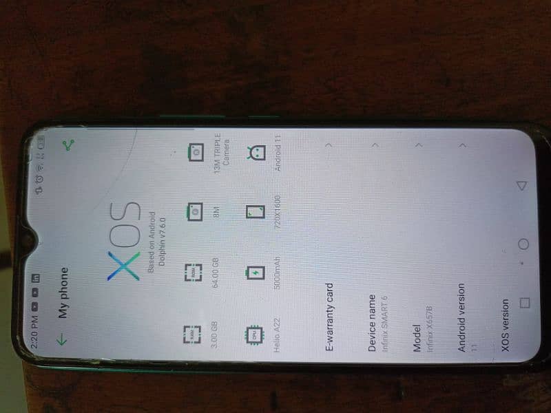 INFINIX SMART 6 (3/64) PTA APPROVED 0