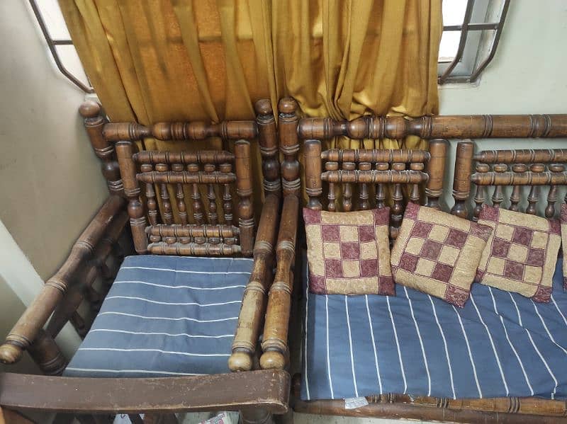 wooden sofa set / Sindhi sofa / 5 seater sofa set / Sofa set 4