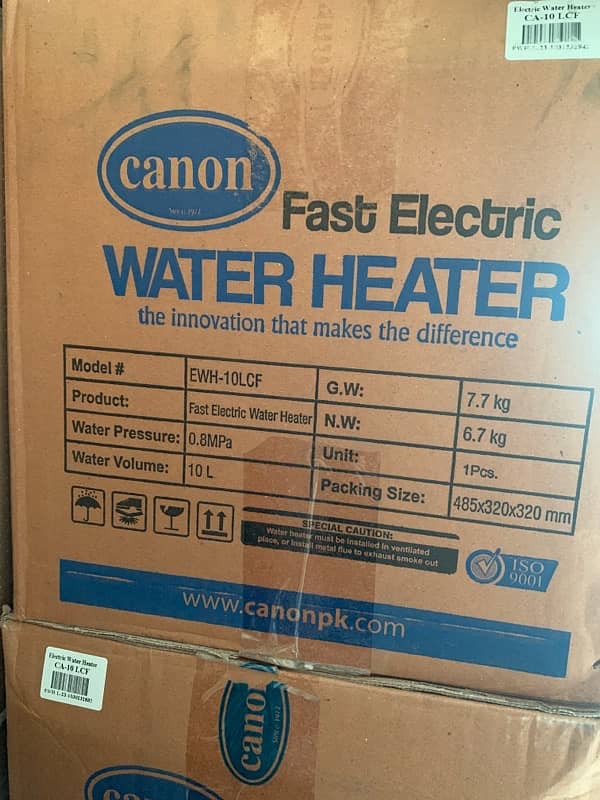 CANON INSTANT ELECTRIC WATER GEYSER 1