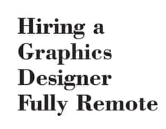 We are Hiring Expert Graphics Designer - Full Time Remote/Home Based