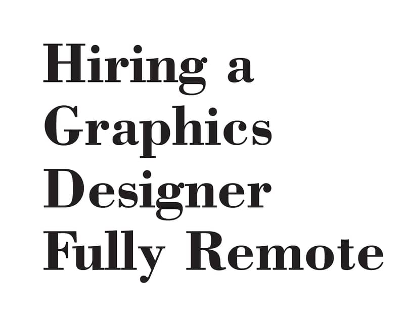 We are Hiring Expert Graphics Designer - Full Time Remote/Home Based 0