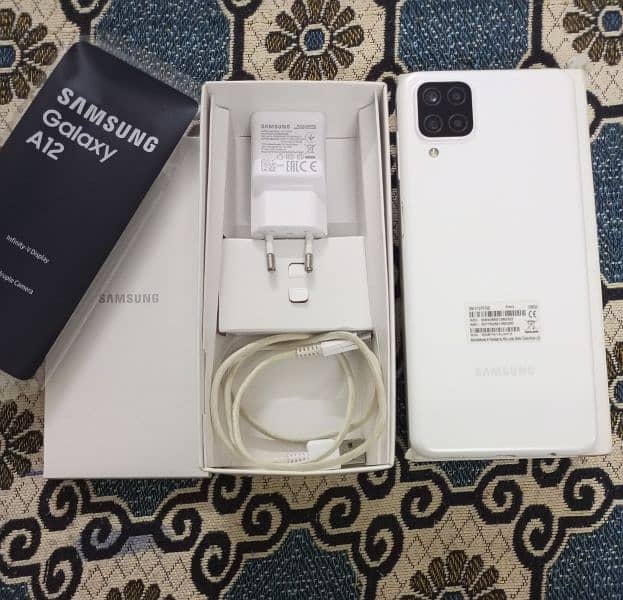 Samsung Galaxy A12 with full box full neat saaaaf genuine  03144687141 1