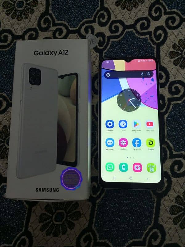 Samsung Galaxy A12 with full box full neat saaaaf genuine  03144687141 2