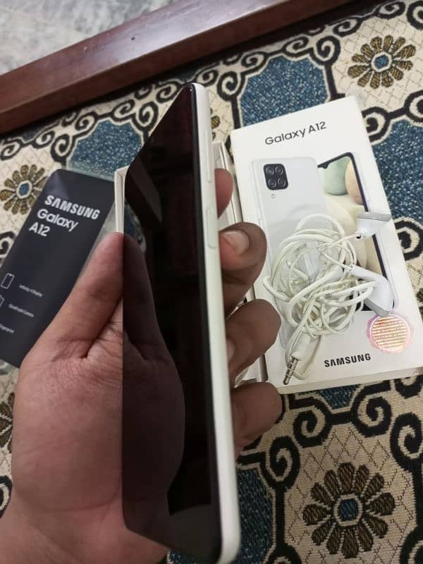 Samsung Galaxy A12 with full box full neat saaaaf genuine  03144687141 5