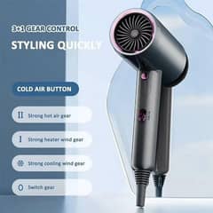 Temperature control hair dryer