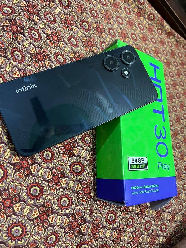 Box open mobile Infinix hot 30 play urgent for sale 0