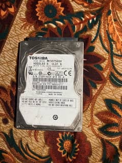 external hard disk (Toshiba brand ) 500 gb.