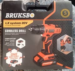 Cordless Bruksbo 20V Drill mashine