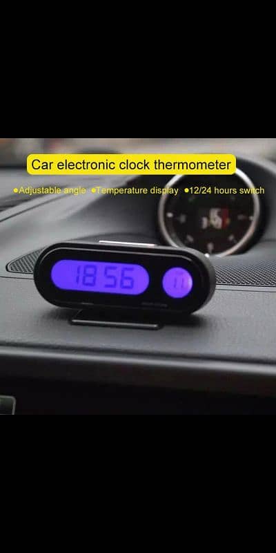 Car Digital Clock Mini Electronic Watch Automotive Dashboard 11