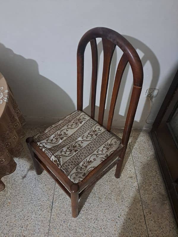 Wooden Dining Table | 6 Chairs | Urgent Sale 1