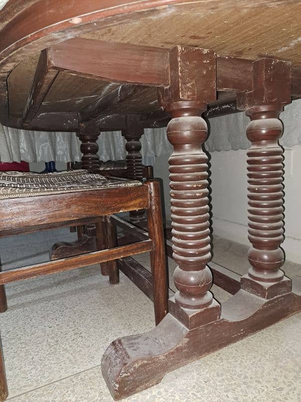 Wooden Dining Table | 6 Chairs | Urgent Sale 3