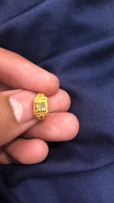 gold kids ring 0