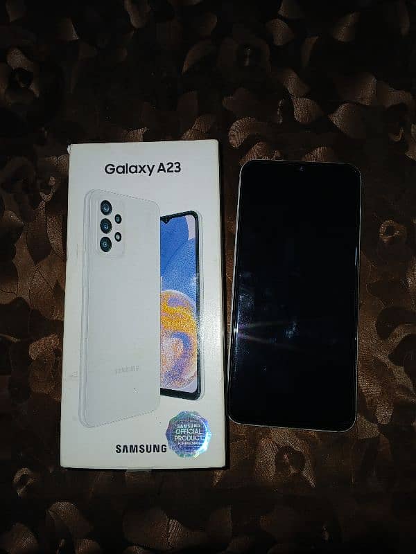 Samsung A23 with box and charger. 10/10 0