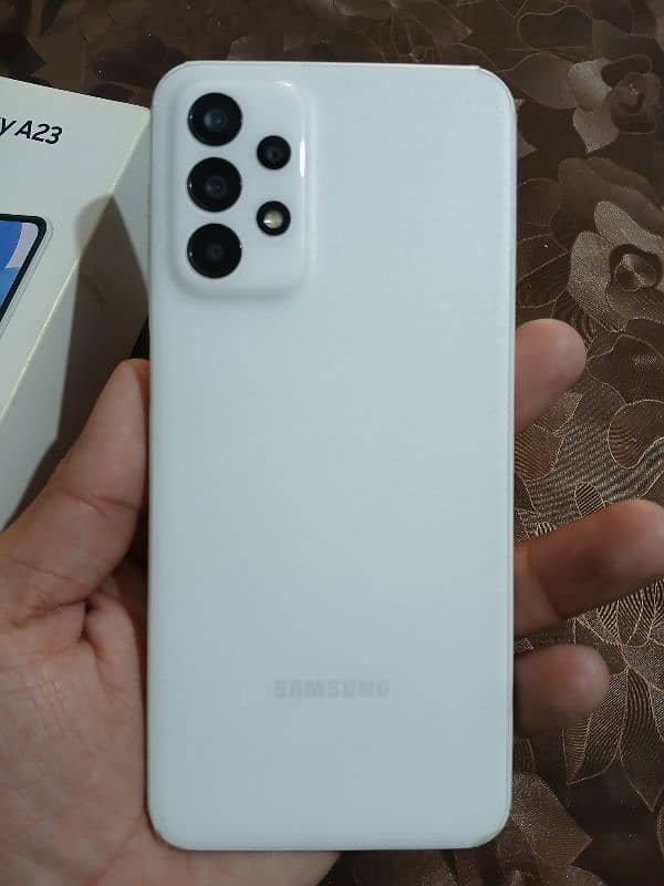 Samsung A23 with box and charger. 10/10 1