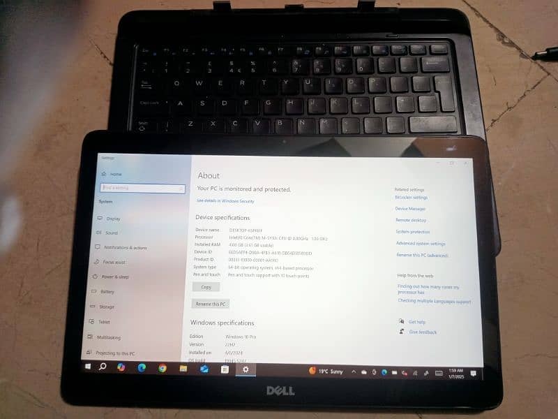 Dell laptop touch screen 8