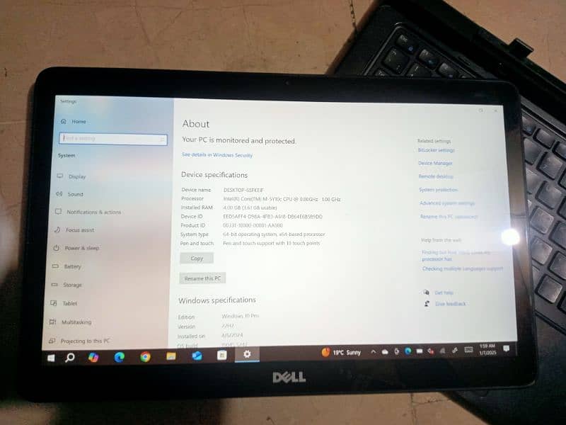 Dell laptop touch screen 9