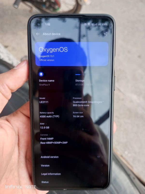 OnePlus 9  12/256 Dual Sim 10/10 only sale 0