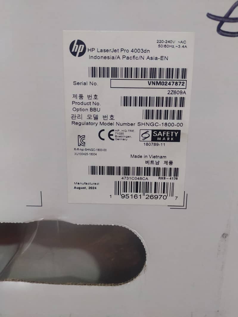 HP LaserJet Pro 4003dn New Quotation 2