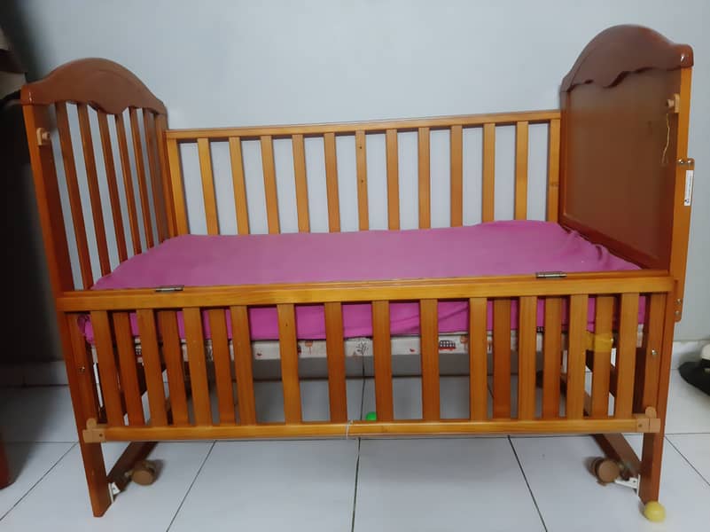 Used cot imported chinese only in 10 k with mattress 2