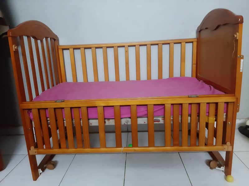 Used cot imported chinese only in 10 k with mattress 3