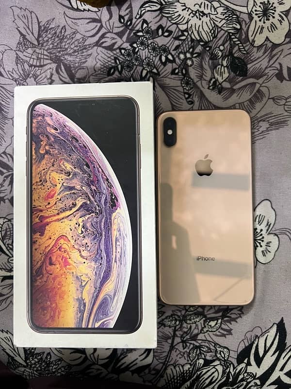 Iphone Xs Max Golden Color 64gb Dual PTA Approve With Box 2