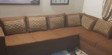 L shaped sofa . . .