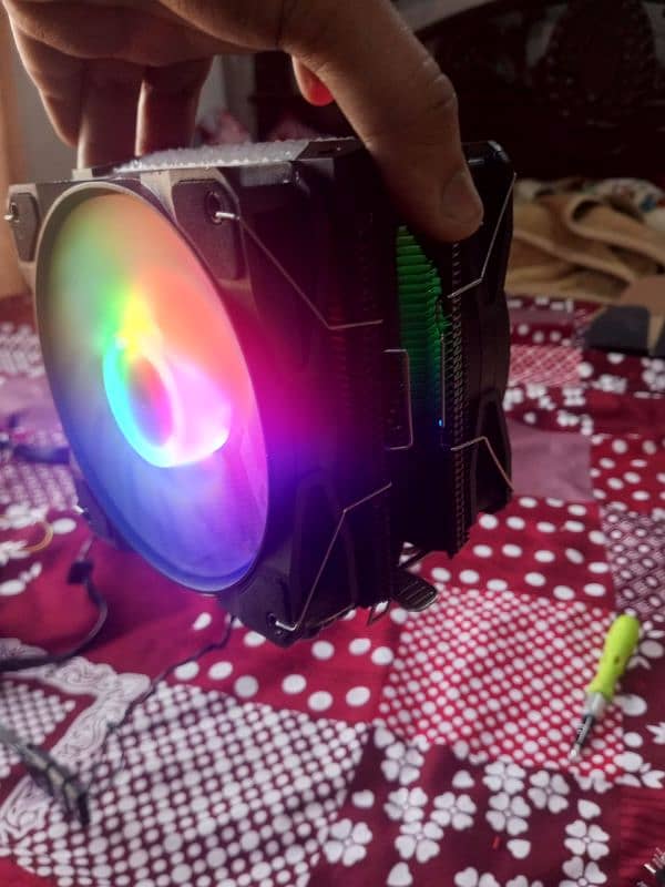 AA Tiger CPU Air Cooler with custom RGB Fans 1