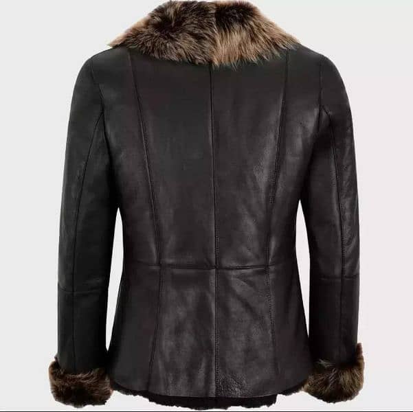 lady leather jacket plus fur/WhatsApp 00923001377230 3