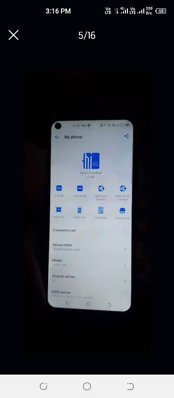 Techno Camon 16 Pro Glass crack Chk pics in Add Exchange Possible 2