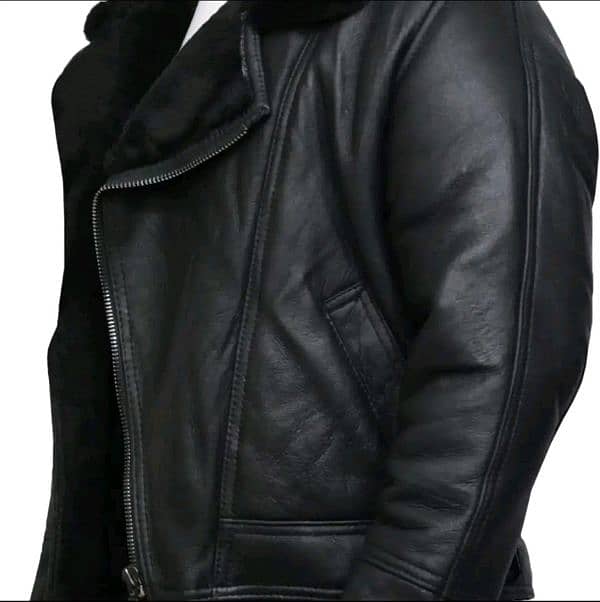 Men's Leather Jacket plus fur/WhatsApp 00923001377230 0