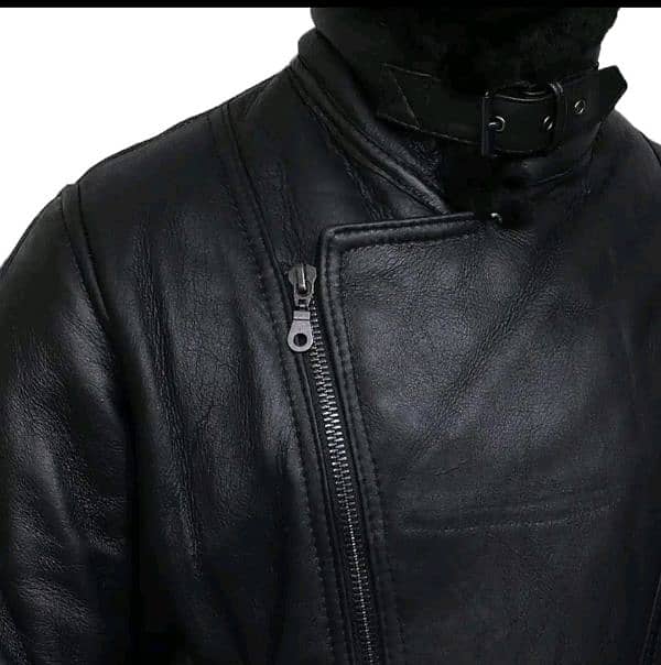 Men's Leather Jacket plus fur/WhatsApp 00923001377230 2