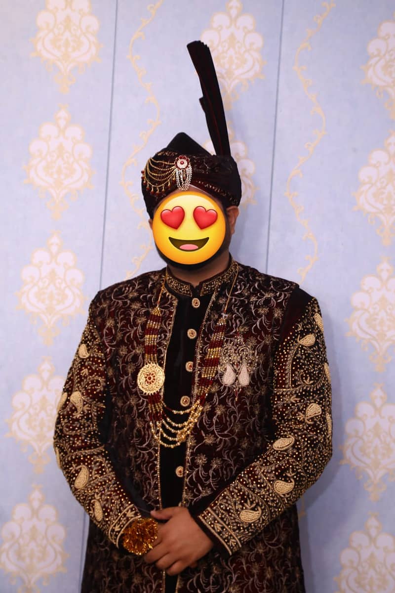 sherwani brand new full set 2