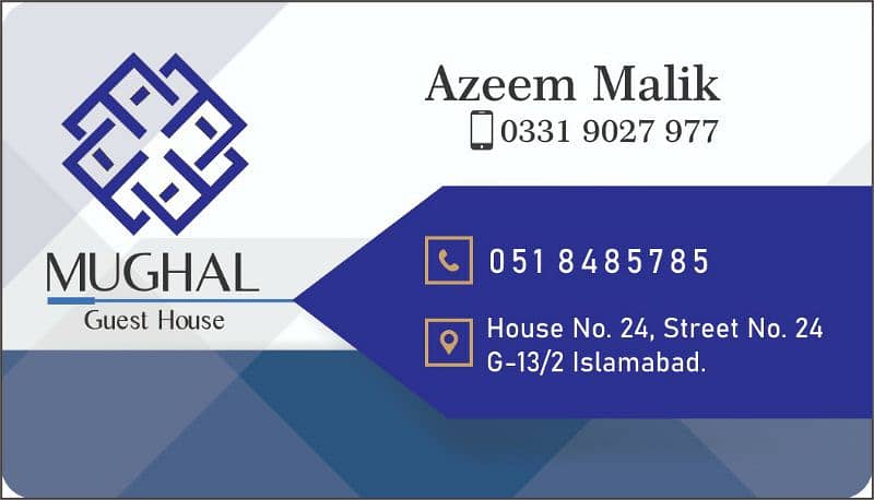 Guest House  Islamabad room available 6