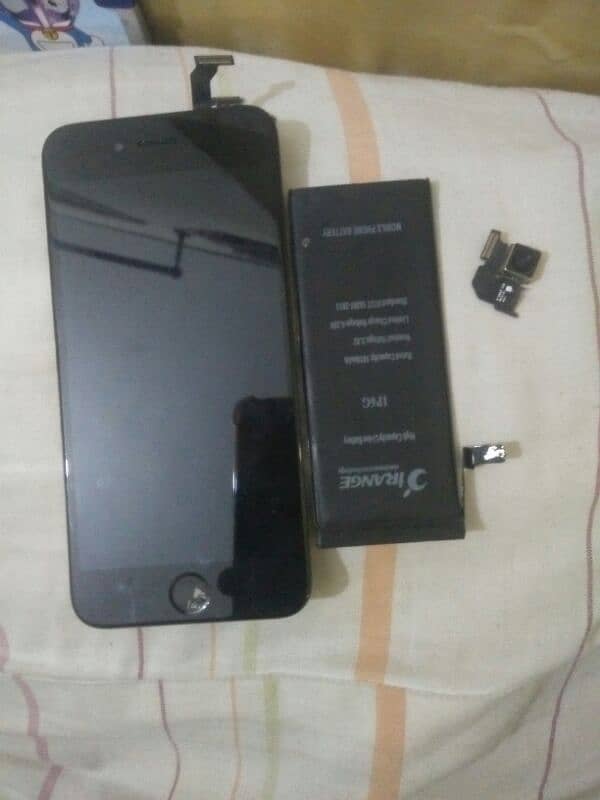 iPhone 6 panel and battery and back camera and sim tray 4