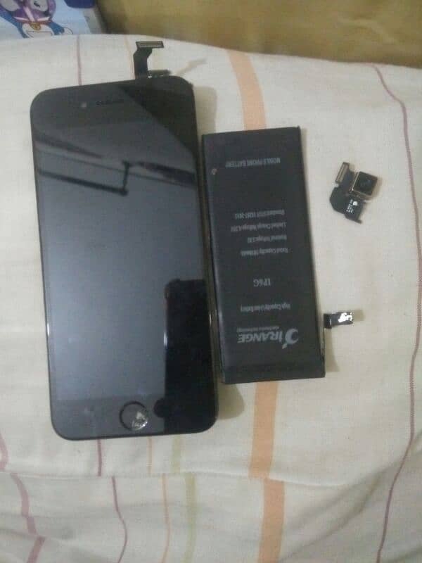 iPhone 6 panel and battery and back camera and sim tray 5