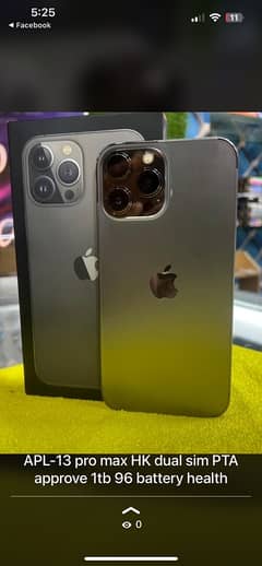 iPhone 13 Pro Max 1tb HK model physical dual